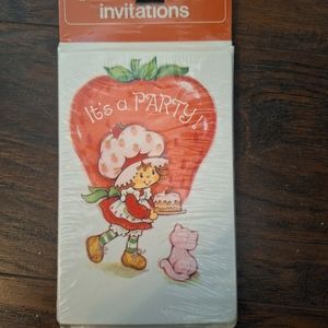 Vintage Strawberry Shotcake Invitations 8